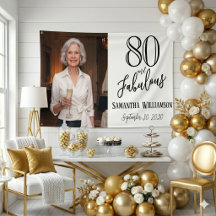 Modern 80 en Fabulous Vet Name Datum Verjaardag 