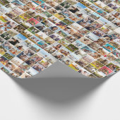 Modern 81 foto collage patroon cadeaupapier (Hoek)