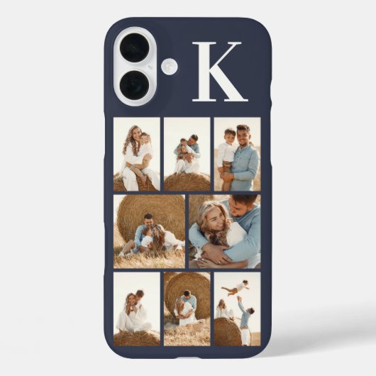 Modern 8 Foto Grijs Case-Mate iPhone Case (Achterkant)
