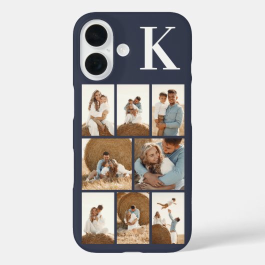 Modern 8 Foto Grijs Case-Mate iPhone Case (Achterkant)