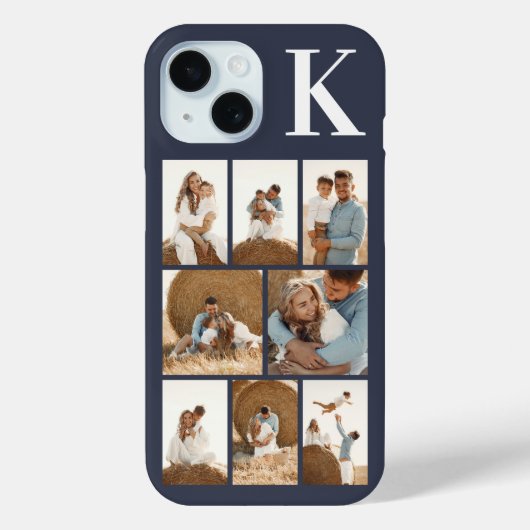 Modern 8 Foto Grijs Case-Mate iPhone Case (Achterkant)