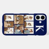 Modern 8 Foto Navyblauw Case-Mate iPhone Case (Achterkant (horizontaal))