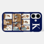 Modern 8 Foto Navyblauw Case-Mate iPhone Case (Achterkant (horizontaal))