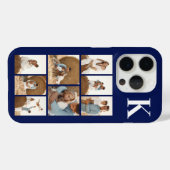 Modern 8 Foto Navyblauw Case-Mate iPhone Case (Achterkant (horizontaal))