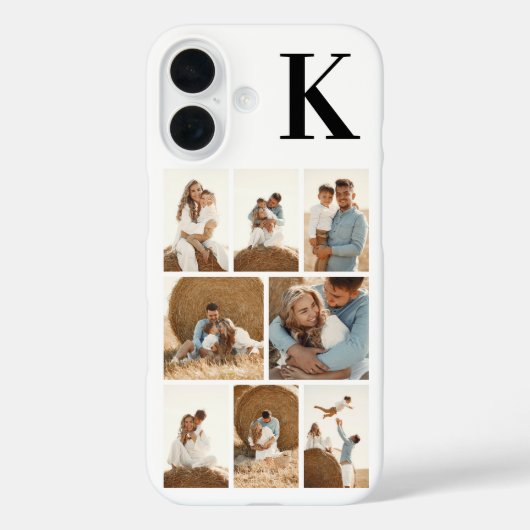 Modern 8 Foto Wit Case-Mate iPhone Case (Achterkant)