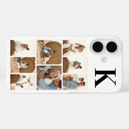 Modern 8 Foto Wit Case-Mate iPhone Case (Achterkant (horizontaal))