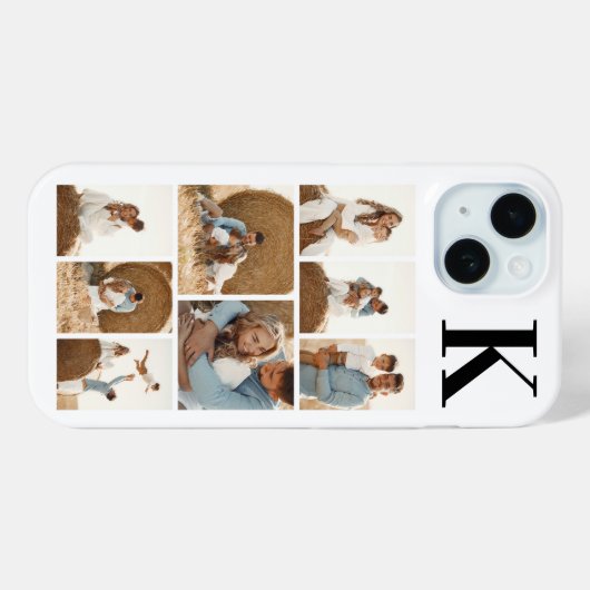 Modern 8 Foto Wit Case-Mate iPhone Case (Achterkant (horizontaal))