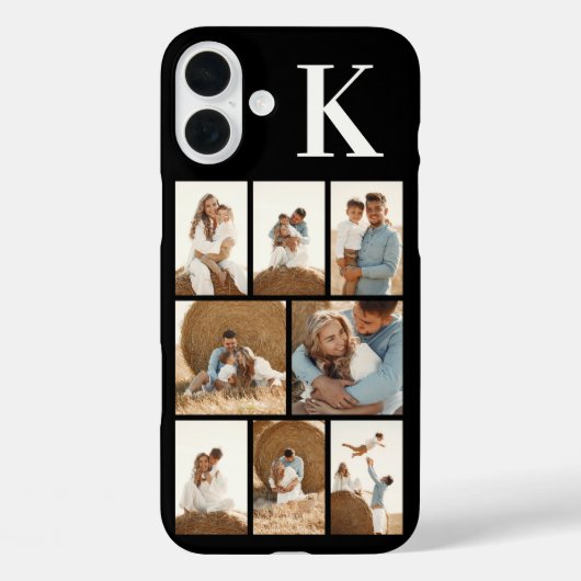 Modern 8 Foto Zwart Case-Mate iPhone Case (Achterkant)