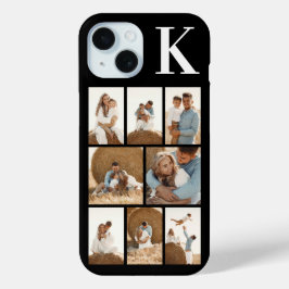 Modern 8 Foto Zwart iPhone 15 Case