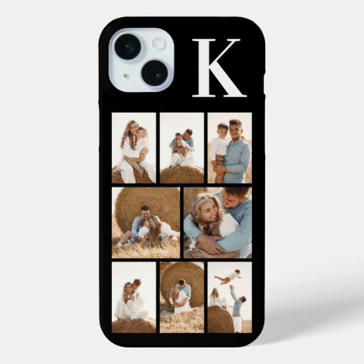 Modern 8 Foto Zwart Case-Mate iPhone Case (Achterkant)