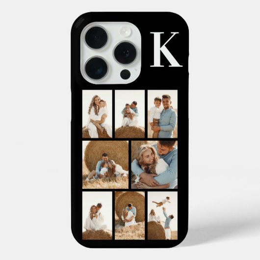 Modern 8 Foto Zwart Case-Mate iPhone Case (Achterkant)