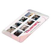 Modern 8 Fotocollage Valentijns's Gift Magneet (Linkerzijde)