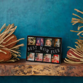 Modern 8 Photo Collage Best Mom Ever Black Fotoplaat (Zijkant)