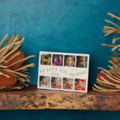 Modern 8 Photo Grid Love You Grandma Cream Fotoplaat (Zijkant)