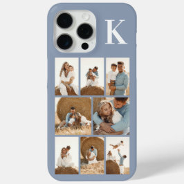 Modern 8 Stof Blauw iPhone 15 Pro Max Hoesje