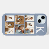 Modern 8 Stofblauw Foto Case-Mate iPhone Case (Achterkant (horizontaal))
