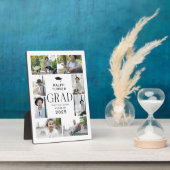 Modern 9 Photo Collage AFSTUDEERDER Keepsake Gift Fotoplaat (Zijkant)