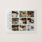 Modern 9 Photo Collage Afstuderen Legpuzzel (Horizontaal)