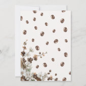 Modern 'a Baby is Brewing' Coffee Baby Shower Kaart (Achterkant)