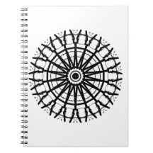 MODERN _A kaleidoscoop ROOS CIRCLE _COLOR _BLACK