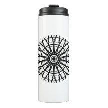 MODERN _A kaleidoscoop ROOS CIRCLE _COLOR _BLACK