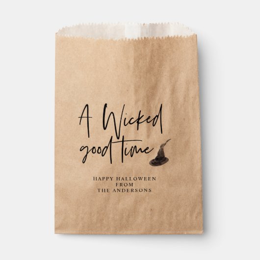 Modern A Wicked Good Time Quote | Happy Halloween Bedankzakje (Voorkant)