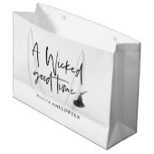 Modern A Wicked Good Time Quote | Happy Halloween Groot Cadeauzakje (Voorkant Gekanteld)