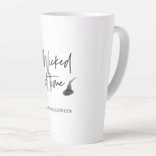 Modern A Wicked Good Time Quote | Happy Halloween Latte Mok (Rechterhoek)