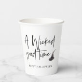Modern A Wicked Good Time Quote | Happy Halloween Papieren Bekers (Achterkant)