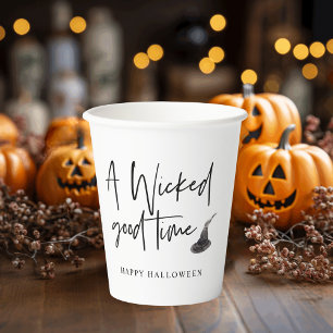 Modern A Wicked Good Time Quote   Happy Halloween Papieren Bekers