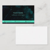 Modern aan één kant visitekaartje (Voorkant / Achterkant)
