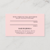 Modern Aandeel de liefdesgootroze verwijzen naar e Visitekaartje (Achterkant)