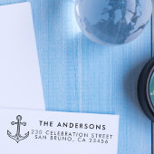 Modern Aangepast adres voor Anchor Zelfinktende Stempel