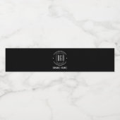 Modern aangepast bedrijfslogo merk waterfles etiket (Enkel label)