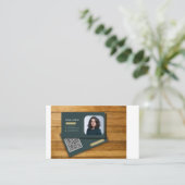 Modern aangepast, dynamisch QR-codeontwerp met Log Visitekaartje (Staand voorkant)