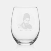 Modern aangepast Foto-effect Wijnglas Zonder Voet (Achterkant)