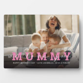 Modern aangepast fotoscript 'We Love You - Mummy' Fotoplaat (voorkant)