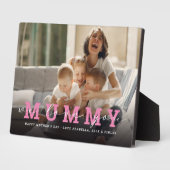 Modern aangepast fotoscript 'We Love You - Mummy' Fotoplaat (Zijkant)