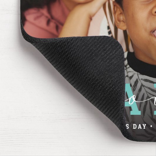 Modern aangepast fotoscript 'Wij houden van je - p Muismat (Hoek)