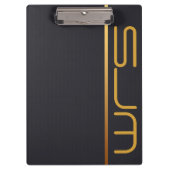 Modern, aangepast groot monogram klembord (Voorkant)