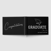 Modern aangepast jaar zwart afstuderen gastboek gastenboek (Volledig)