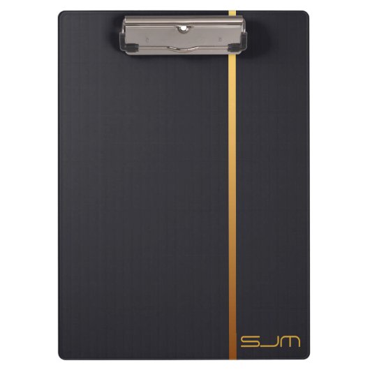 Modern, aangepast klein monogram klembord (Voorkant)