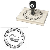 Modern aangepast logo rubberstempel (Gestempeld)