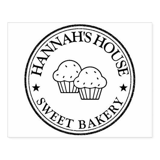 Modern aangepast logo rubberstempel (Afrduk)