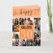 Modern aangepast Mandarijns Sinaasappel 12 Foto Bi Kaart (Voorkant)