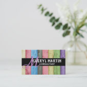 modern aangepast model voor visitekaartje (Staand voorkant)