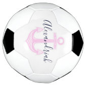 Modern aangepast roze zeemacht voetbal (Gedraaid)