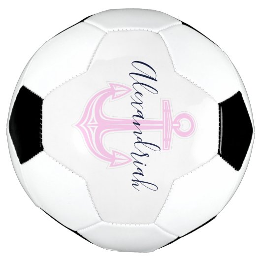 Modern aangepast roze zeemacht voetbal (Gedraaid)