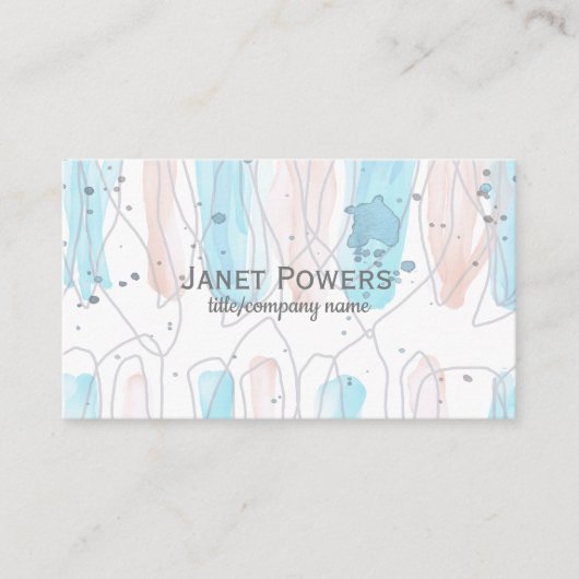 modern aangepast visitekaartje om je te personalis (Voorkant)