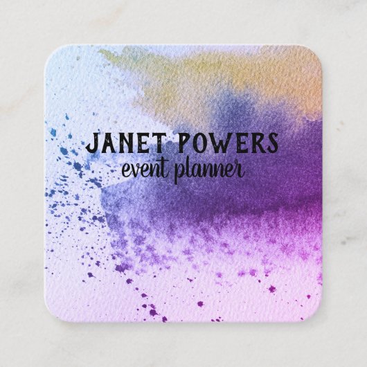 modern aangepast visitekaartje om je te personalis (Voorkant)